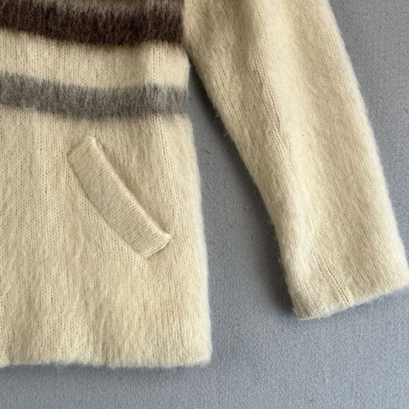 Vintage Caldwell Tip Top Sweater Womens XL Striped Full Zip Wool Long Sleeve - Picture 4 of 12